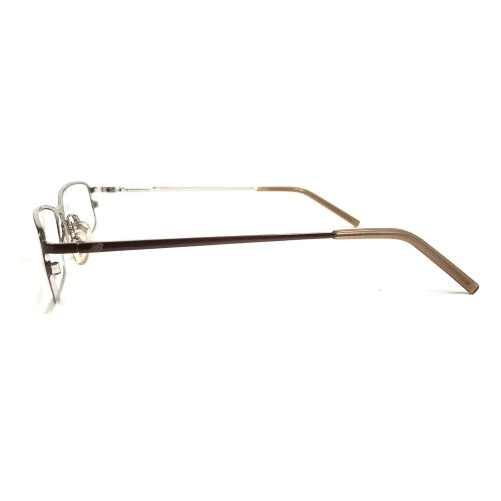 New Balance Eyeglasses Frames NB 353-2 Brown Silver Rectangular 53-17-135